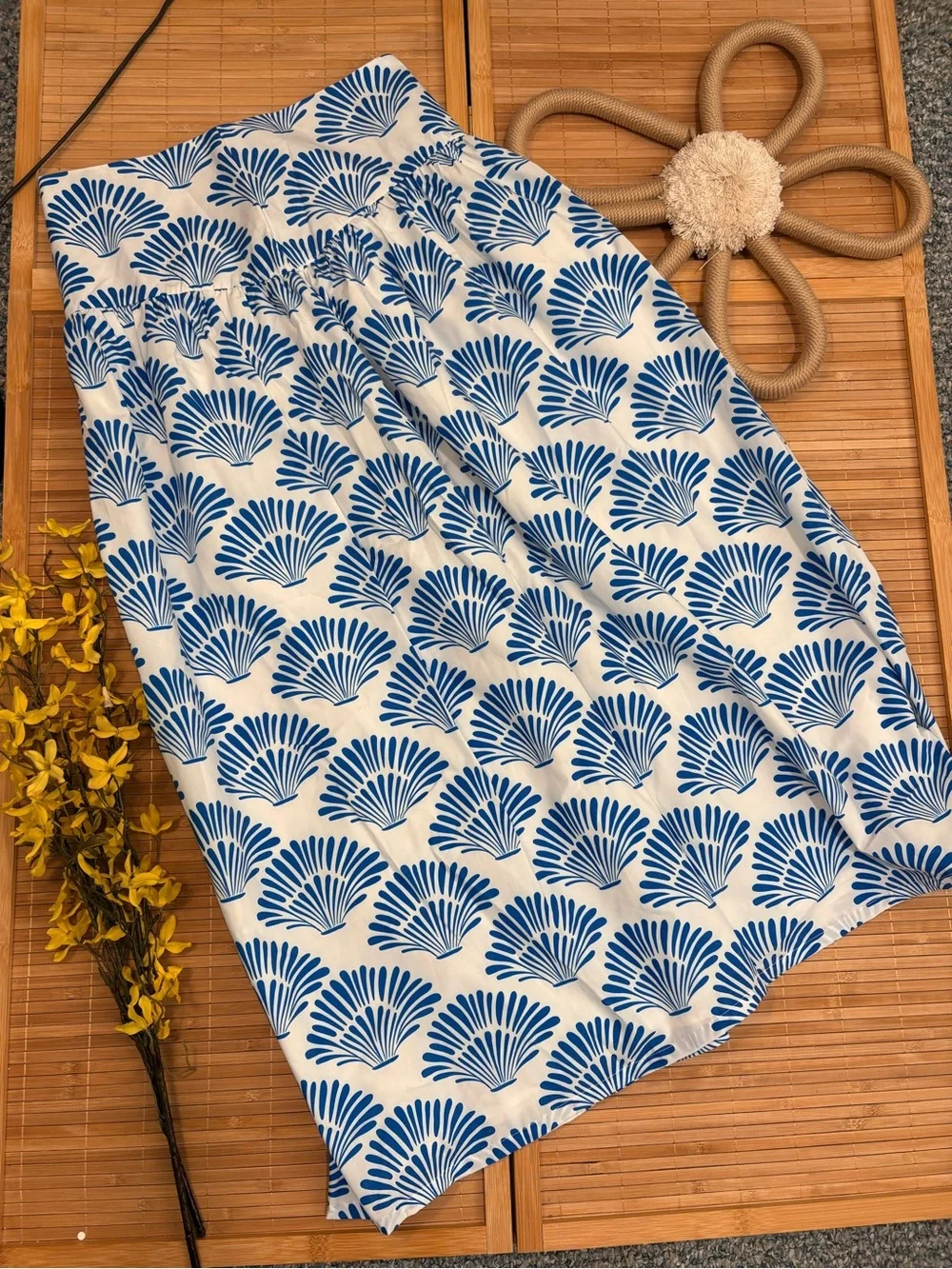 TCEC Blue & White 2-Piece Skirt & Top Set